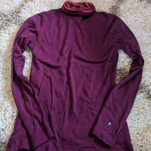 Smartwool Turtleneck Striped Merino Wool Large